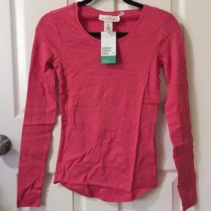 H&M L.O.G.G. pink long sleeve shirt NWT